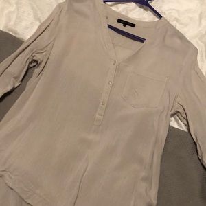 Taupe 3/4 length blouse